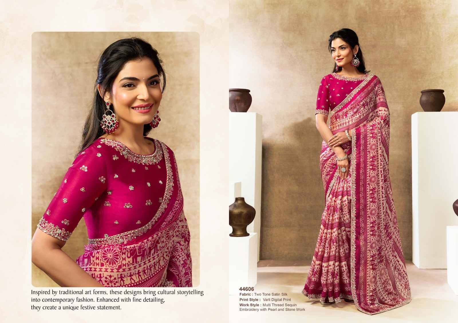NORITA 44600 OASIS By MAHOTSAV 44601 To 44616 Series Indian Traditional Wear Collection Beautiful Stylish Fancy Colorful Party Wear & Occasional Wear Pure Silk Sarees At Wholesale Price